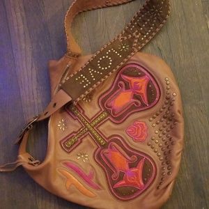 PARCEL Guitar Leather Mail/Crossbody Bag